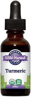 Oregon'S Wild Harvest Turmeric Fresh 1:1 Organic Herbal Supplement 1 Fluid Ounce