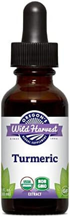 Oregon'S Wild Harvest Turmeric Fresh 1:1 Organic Herbal Supplement 1 Fluid Ounce