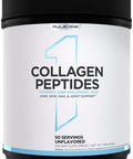 Rule 1 Proteins Collagen Peptides Powder Hydrolyzed Bovine Collagen Hyaluronic Acid And Vitamin C. Supports Hair Skin & Nails (20 Servings Peach Mango)