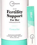 PREMAMA Fertility Supplement Drink for Women Myo Inositol Folate for Fertility Vitamin B12 to Aid Conception 28 Servings