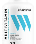 Swolverine Multivitamin for Men and Women High Potency Daily Vitamins with BComplex Antioxidants Minerals Inositol and PABA Energy Immune Metabolic and Performance Support (30 Tablets)