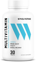 Swolverine Multivitamin for Men and Women High Potency Daily Vitamins with BComplex Antioxidants Minerals Inositol and PABA Energy Immune Metabolic and Performance Support (30 Tablets)