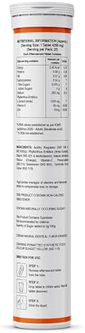 Pure Nutrition Vitamin C and Zinc 40 Effervescent Tablets (20 X 2) Orange Flavour 1000Mg Amla Extract Supports Skin Immunity and Daily Wellness For Men and Women