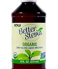 NOW FOODS ORGANIC BETTER STEVIA 8 OUNCE 2PACK