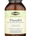 Flora Florasil 180 Veg Capsules Silica Supplement With Horsetail Extract For Healthy Hair Skin And Nails Supports Collagen Formation