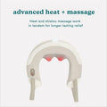 Homedics Shiatsu Rechargeable Neck Massager With Heat, Deep-Kneading Shiatsu Massage, Comfort-Flex Handles, Integrated Controls, Cordless, Relaxes Muscle Tension, Releases Sore Muscles