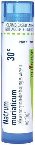 Boiron Natrum Muriaticum 30C Homeopathic Medicine For Runny Nose 80 Pellets