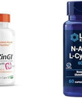 Doctor'S Best Pepzin Gi 120 Veggie Caps & Life Extension Nac Immune Support 60 Capsules