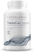 Theralogix Theracal D4000 Bone Health Support Supplement With Calcium Magnesium Vitamin D3 Vitamin K2 & Boron 90Day Supply Nsf 360 Tablets