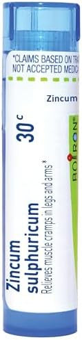 Boiron Zincum Sulphuricum 30C For Muscle Cramps In Legs & Arms 80 Pellets