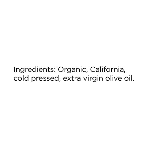 California Organic Extra Virgin Olive Oil (16.9 Fluid Ounce) Glass Bottle by O Olive