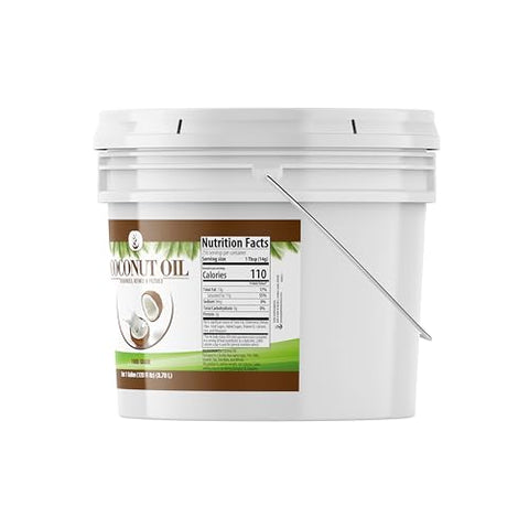 Pure Original Ingredients Coconut Oil (1 Gallon) Always Pure, Refined & Filtered, Deodorized, No Coconut Flavor or Scent