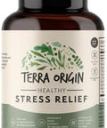 Terra Origin Healthy Stress Supplement 60 Capsules Ksm66 Organic Ashwagandha Ltheanine Rhodiola Extract Astragalus Root And Holy Basil Stress And Mood Support