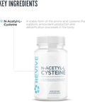 Revive Md Nac Supplement For Men & Women Nacetyl Cysteine Supports Respiratory Cardiovascular & Cellular Health Antioxidant & Immune Support (120 Capsules 60 Servings)