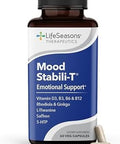 Lifeseasons Anxiet With Mood Stabilit Supports Mood & Mental Focus Feel Calm And Relaxed Eases Tension & Nervousness Ashwagandha Kava Kava Gaba & Ltheanine 180 Capsules