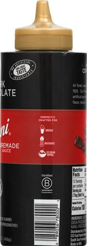 Torani Dark Chocolate Sauce, 16.5 oz