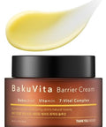 Thankyou Farmer Bakuvita Barrier Cream - Bakuchiol Cream, Day & Night Korean Moisturizer, Bakuchiol Retinol Alternative, Vitamin C + E Korean Serum, Pore Care, Firming, Vegan 1.75 Fl Oz (50Ml)
