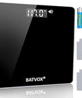 Batvox Wide Talking Scales For Body Weight Accurate Digital Talking Bathroom Body Scale Large Lcd Screen 400 Lb Auto On & Off For Elderly Or Visually Impaired Includes Batteries