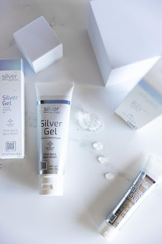 American Biotech Labs Silver Biotics 24 Ppm Silver Wound Healing Gel Layer Of Protection For Cuts Irritations And Burns 1.5 Oz