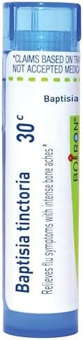 Boiron Baptisia Tinctoria 30C For Flu Symptoms With Intense Bone Aches 80 Pellets