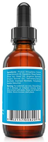 Qrxlabs Eye Perfect Elixir - With Bakuchiol (Retinol Alternative) Pure Argan And Rosehip Oils Squalane Vitamin C & E - Best Anti-Aging Treatment Serum For Bags Puffiness Wrinkles Crow Feet