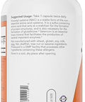Now Nac 600 Mg 400 Capsules (Pack Of 2) Nacetyl Cysteine With Selenium