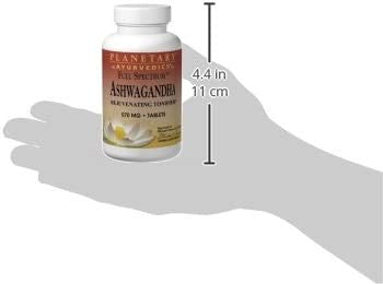 Planetary Herbals Ashwagandha Full Spectrum by Planetary Ayurvedics 570mg, Rejuvenating Tonifier, 120 Tablets