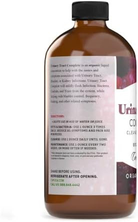 Complete Natural Products Urinary Tract Complete 8Oz - Liquid Supplement For A Urinary Tract Cleanse, Defense, Health, And Treatment With Organic Cranberry & Organic D-Mannose