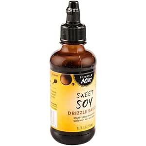 Simply Asia Drizzle Sauce, Sweet Soy, Savory, Sweet Sauce for Drizzling on Rice Bowls, Sticky Rice, Chicken Skewers, Sashimi, Spring Rolls, Egg Rolls, Sushi, Stir-Fry, and More, 8 fl oz