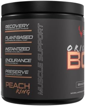 Bucked Up Original Bcaa 2:1:1 Branched Chain Essential Amino Acids Supplement Powder 100% Pure 2:1:1 Instantized Formula Pre/Post Workout 30 Servings (Apple Jacked Flavor)