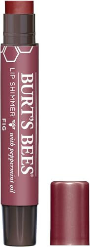 Burt'S Bees Lip Balm Moisturizing Lip Shimmer For Women For All Day Hydration With Vitamin E & Coconut Oil 100% Natural Fig 0.09 Ounce