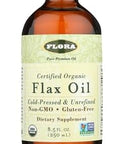 Flora Flax Oil Coldpressed Unrefined Organic Flax Seed Oil Contains Omega3 & Omega6 Nongmo & Gluten Keep Chilled 32 Fl. Oz. Amber Glass Bottle