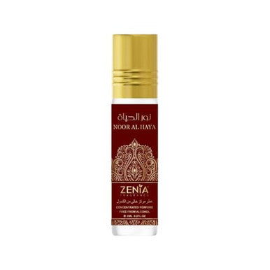 Zenia Noor Al Haya Perfume Oil Roll-On 6Ml / 0.2Oz Long Lasting Alcohol-Free Fresh Floral Musk Fragrance Oil With Citrus Jasmine Aloe Vera & Oud