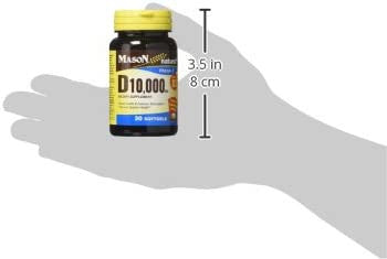 Mason Vitamins D 3 10,000 Iu Softgels, 30 Count
