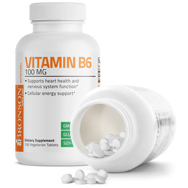 Bronson Vitamin B6 Pyridoxine - 100 mg 100 Count