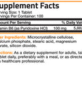 Bronson Vitamin B6 Pyridoxine - 100 mg 100 Count
