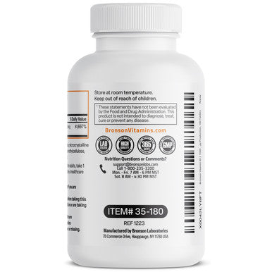 Bronson Vitamin B12 Sustained Release Non GMO 1,000 mcg 180 Count