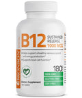 Bronson Vitamin B12 Sustained Release Non GMO 1,000 mcg 180 Count