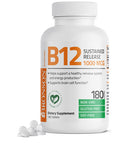 Bronson Vitamin B12 Sustained Release Non GMO 1,000 mcg 180 Count