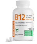 Bronson Vitamin B12 Sustained Release Non-GMO - 1,000 mcg 100 Count