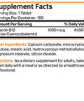 Bronson Vitamin B12 Sustained Release Non-GMO - 1,000 mcg 100 Count