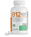 Bronson Vitamin B12 Sustained Release Non-GMO - 1,000 mcg 250 Count
