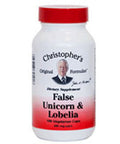 False Unicorn and Lobelia 100 Vegicaps By Dr. Christophers Formulas
