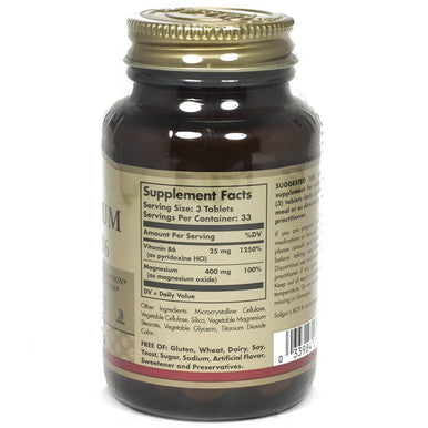 Solgar Magnesium with Vitamin B6 100 Tablets