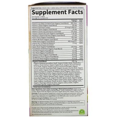 Garden of Life Multivitamin for Women mykind Organics Women's Once Daily Multi Tablets, Biotin, Fruit, 60 Count