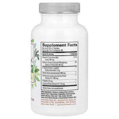 Quantum Health SuperLysine+ Immune Support 180 Tablets