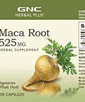 Gnc Herbal Plus Maca Root 525Mg, 100 Capsules, Supports Vitality