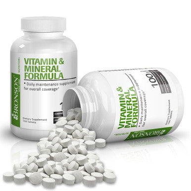 Bronson Once Daily Vitamin & Mineral Multivitamin Formula 100 Count