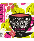 Clipper Cranberry & Raspberry Organic Infusion 10 Bags 25g