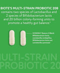 Biote Nutraceuticals - Multi-Strain Probiotic 20B - Gut Digestive (30 Capsules)